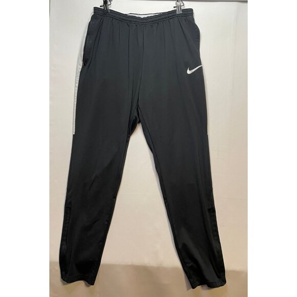 Nike sweatpants mens medium 28 x 30 jogger drawstring Dri Fit black work - Picture 1 of 13